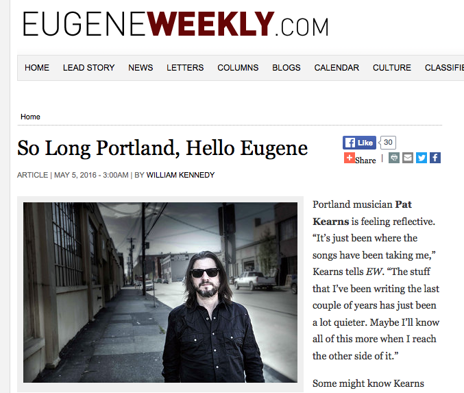 Eugene Weekly Talks To Pat About So Long City